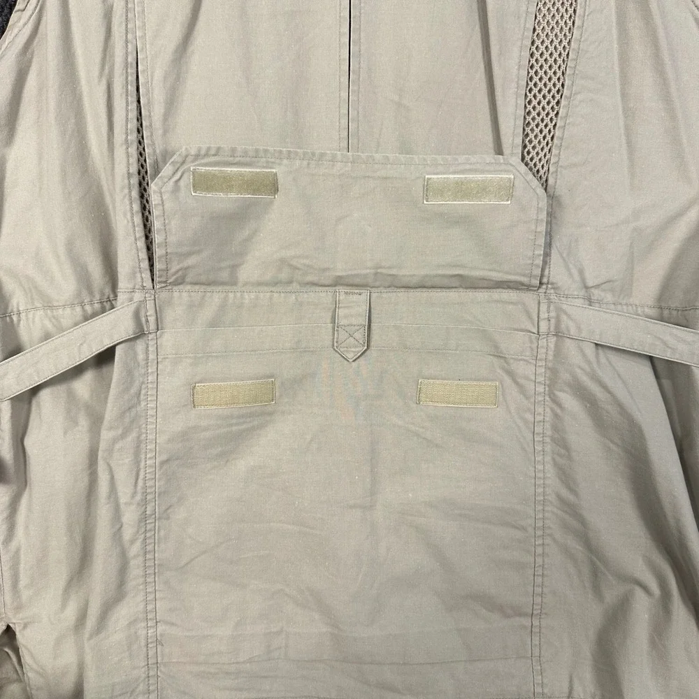 Vintage Eddie Bauer Utility Fishing Vest Men XLT Tall Beige Mesh Safari Photo